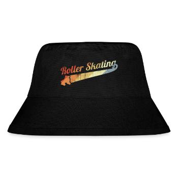 Vintage Rollschuhlaufen - Stanley/Stella recycelter Bucket Hat - Schwarz - Vorne