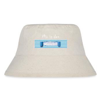 Mir is des Wurscht Bayern Humor Dialekt - Stanley/Stella recycelter Bucket Hat - Naturweiß - Vorne