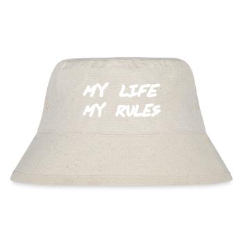 Leben - Stanley/Stella recycelter Bucket Hat - Naturweiß - Vorne