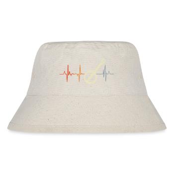 Banjo Herzlinie - Stanley/Stella recycelter Bucket Hat - Naturweiß - Vorne