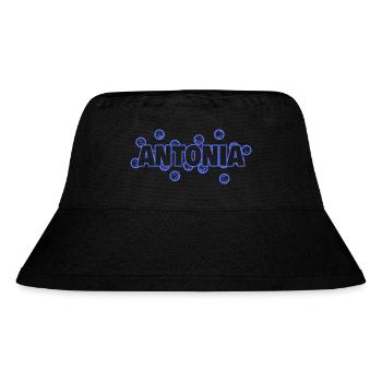 Antonia als Liebe - Stanley/Stella recycelter Bucket Hat - Schwarz - Vorne