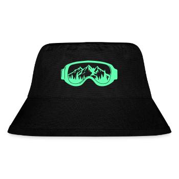 Ski goggles - Stanley/Stella Recycled Bucket Hat - black - Front