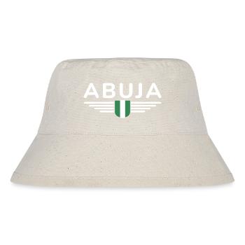 Abuja Design – Fier de la capitale du Nigeria - Bob recyclé Stanley/Stella - blanc naturel - Devant