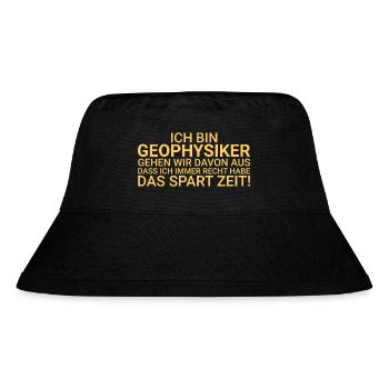 Geophysicists Save time Geophysics - Stanley/Stella Recycled Bucket Hat - black - Front