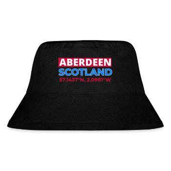Coordonnées d’Aberdeen Écosse - Bob recyclé Stanley/Stella - noir - Devant