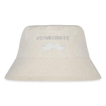 Moustache de tenue de Noël Pixel - Bob recyclé Stanley/Stella - blanc naturel - Devant