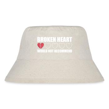Broken Heart ne recommanderait pas Anti Valentine - Bob recyclé Stanley/Stella - blanc naturel - Devant