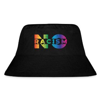 No Racism - Stanley/Stella recycelter Bucket Hat - Schwarz - Vorne