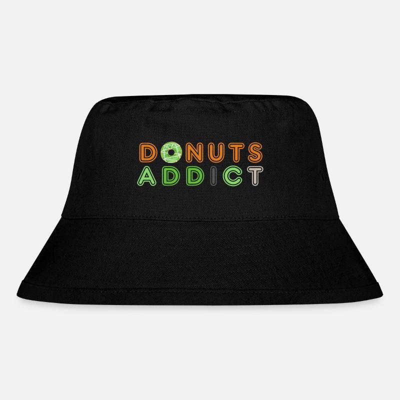 Donuts addict green - Stanley/Stella Recycled Bucket Hat - black