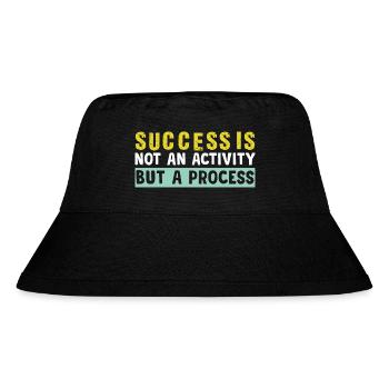 success is not an activity but a process - Stanley/Stella Recycled Bucket Hat - black - Front