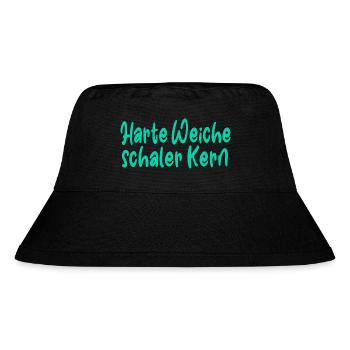Harte Weiche schaler Kern - Stanley/Stella recycelter Bucket Hat - Schwarz - Vorne