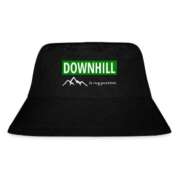 DOWNHILL is my passion - Stanley/Stella recycelter Bucket Hat - Schwarz - Vorne