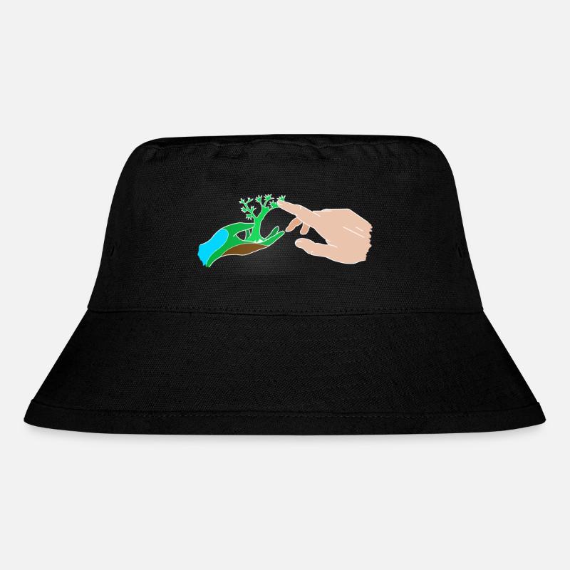 Man and nature - Stanley/Stella Recycled Bucket Hat - black