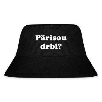 Pärisou drbi? - Stanley/Stella recycelter Bucket Hat - Schwarz - Vorne