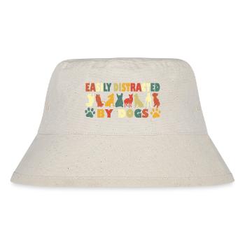 Easily Distracted By Dogs - Stanley/Stella Recycled Bucket Hat - natural - Front