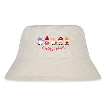 Christmas with 5 Santa - Stanley/Stella Recycled Bucket Hat - natural - Front