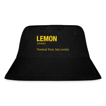 LEMON - Stanley/Stella Recycled Bucket Hat - black - Front