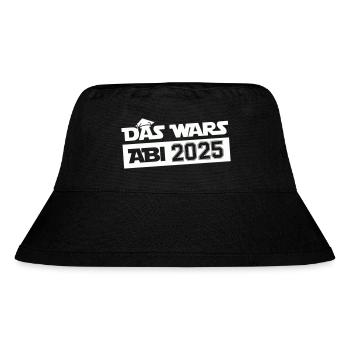 abi das wars 2025 - Stanley/Stella recycelter Bucket Hat - Schwarz - Vorne