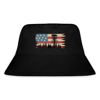 Disc Golf Drapeau US Vintage Frisbee Golf - Bob recyclé Stanley/Stella - noir - Devant