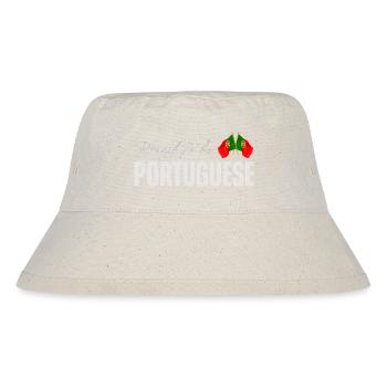 Portuguese proud, I love Portugal - Stanley/Stella Recycled Bucket Hat - natural - Front