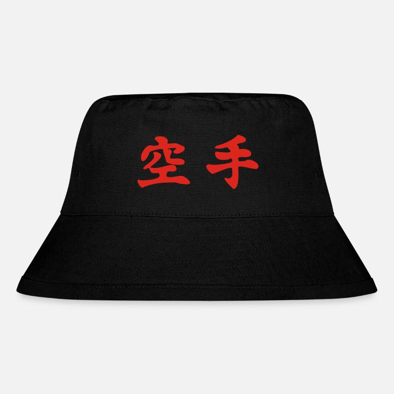 Karate waagrecht - Stanley/Stella recycelter Bucket Hat - Schwarz