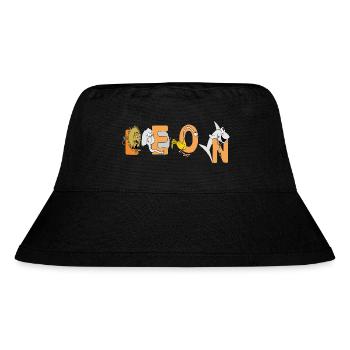 Leon - Stanley/Stella recycelter Bucket Hat - Schwarz - Vorne