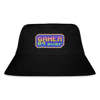 Gamer 04 ever - Stanley/Stella recycelter Bucket Hat - Schwarz - Vorne