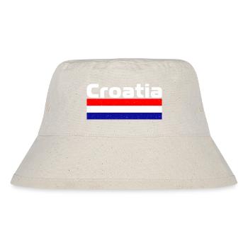 Drapeau national Croatie Vacances Balkans RSFY - Bob recyclé Stanley/Stella - blanc naturel - Devant