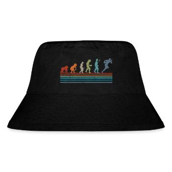 Vintage Rugby Retro Evolution - Stanley/Stella recycelter Bucket Hat - Schwarz - Vorne