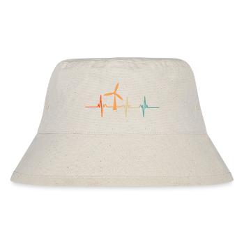 Heartbeat wind turbine - Stanley/Stella Recycled Bucket Hat - natural - Front