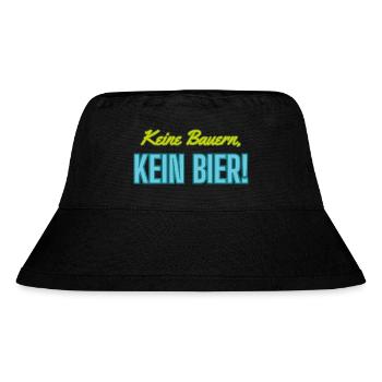 Keine Bauern, kein Bier! - Stanley/Stella recycelter Bucket Hat - Schwarz - Vorne