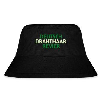 German Wirehaired Pointer - Stanley/Stella Recycled Bucket Hat - black - Front