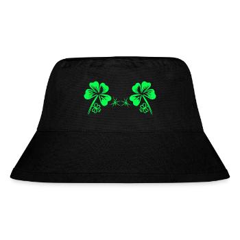 BH St Patricks Day Kleeblatt Bra Bikini - Stanley/Stella recycelter Bucket Hat - Schwarz - Vorne
