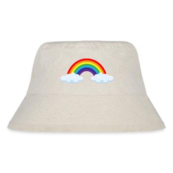 Regenbogen nach dem Gewitter- ApriNoeScor - Stanley/Stella recycelter Bucket Hat - Naturweiß - Vorne