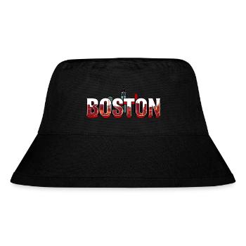 Boston Massachusetts Geschenk - Stanley/Stella recycelter Bucket Hat - Schwarz - Vorne
