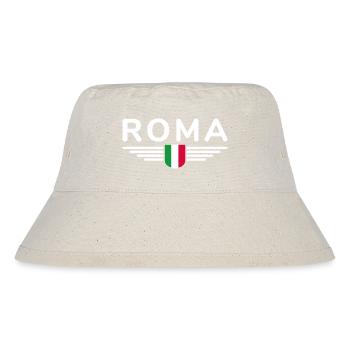 Rom Italien Fan Design T Shirt Outfit - Stanley/Stella recycelter Bucket Hat - Naturweiß - Vorne