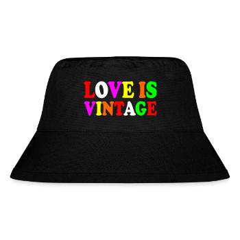 Love is vintage - Stanley/Stella Recycled Bucket Hat - black - Front