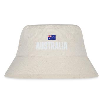 Flag Australia, I love Australia - Stanley/Stella Recycled Bucket Hat - natural - Front