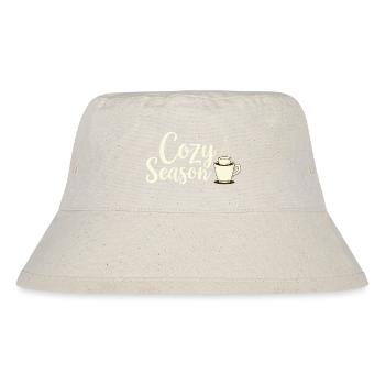 Cozy Season Herbstgetränk  - Stanley/Stella recycelter Bucket Hat - Naturweiß - Vorne