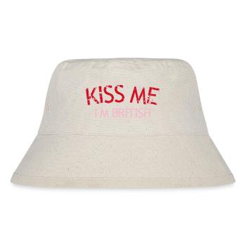 Kiss me I'm British - Stanley/Stella Recycled Bucket Hat - natural - Front