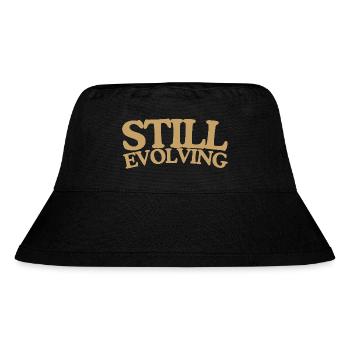 Still evolving Wachstum Retro Spruch Design - Stanley/Stella recycelter Bucket Hat - Schwarz - Vorne