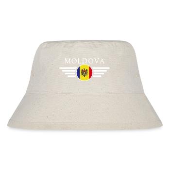 Moldawien Stil T-Shirt - Stanley/Stella recycelter Bucket Hat - Naturweiß - Vorne