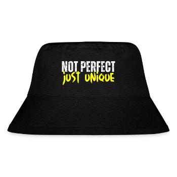 Not perfect - just unique - Stanley/Stella recycelter Bucket Hat - Schwarz - Vorne