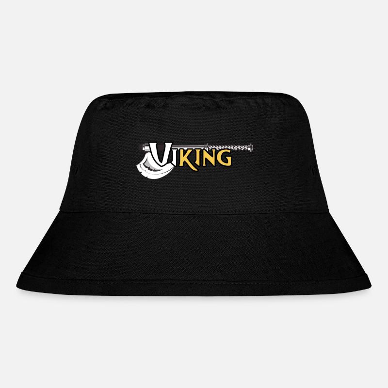 viking viKING nordic celtic with viking axe - Stanley/Stella Recycled Bucket Hat - black