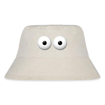 augen - Stanley/Stella recycelter Bucket Hat - Naturweiß - Vorne