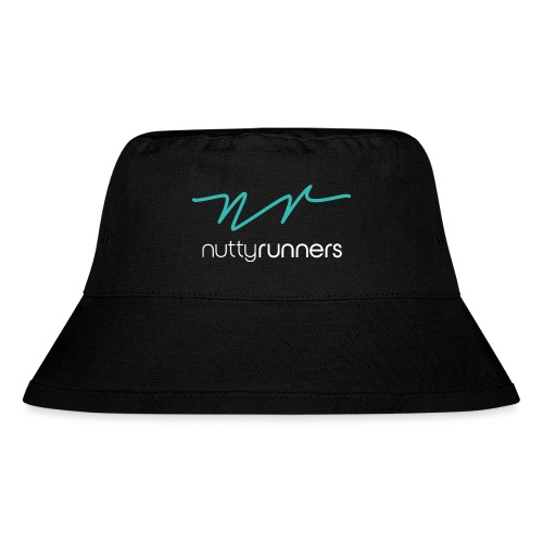 Nutty Runners - Turquoise and white - Stanley/Stella Bucket Hat