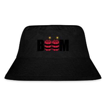 boom angezuendet tnt dynamit explodieren explosion - Stanley/Stella recycelter Bucket Hat - Schwarz - Vorne