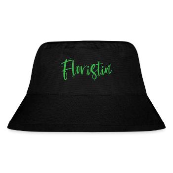 Floristin Design – Eleganter Schriftzug - Stanley/Stella recycelter Bucket Hat - Schwarz - Vorne