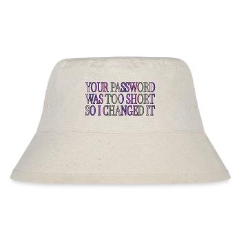 humor but i do computer science birthday present - Stanley/Stella recycelter Bucket Hat - Naturweiß - Vorne
