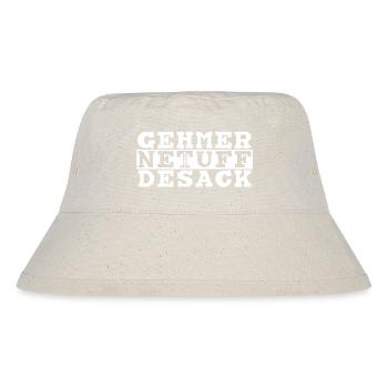 GEHMERNETUFFDESACK weiss - Stanley/Stella recycelter Bucket Hat - Naturweiß - Vorne